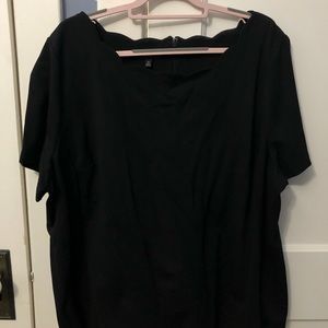Talbots shirt size 3x, black NWT.